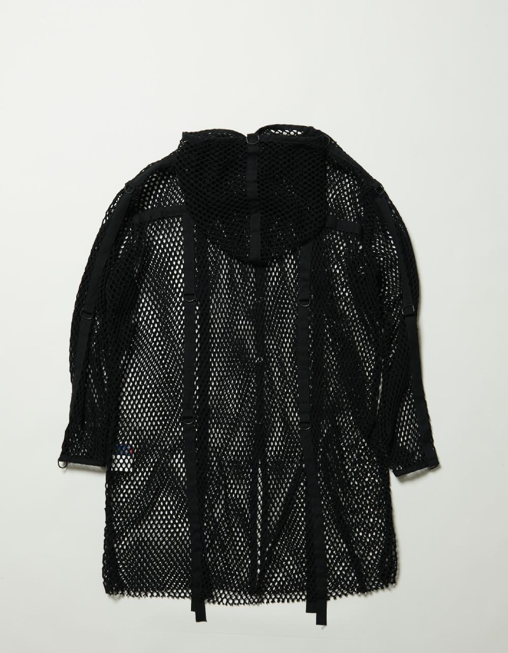 Blackmeans Mesh Robe W D Ring Decoration