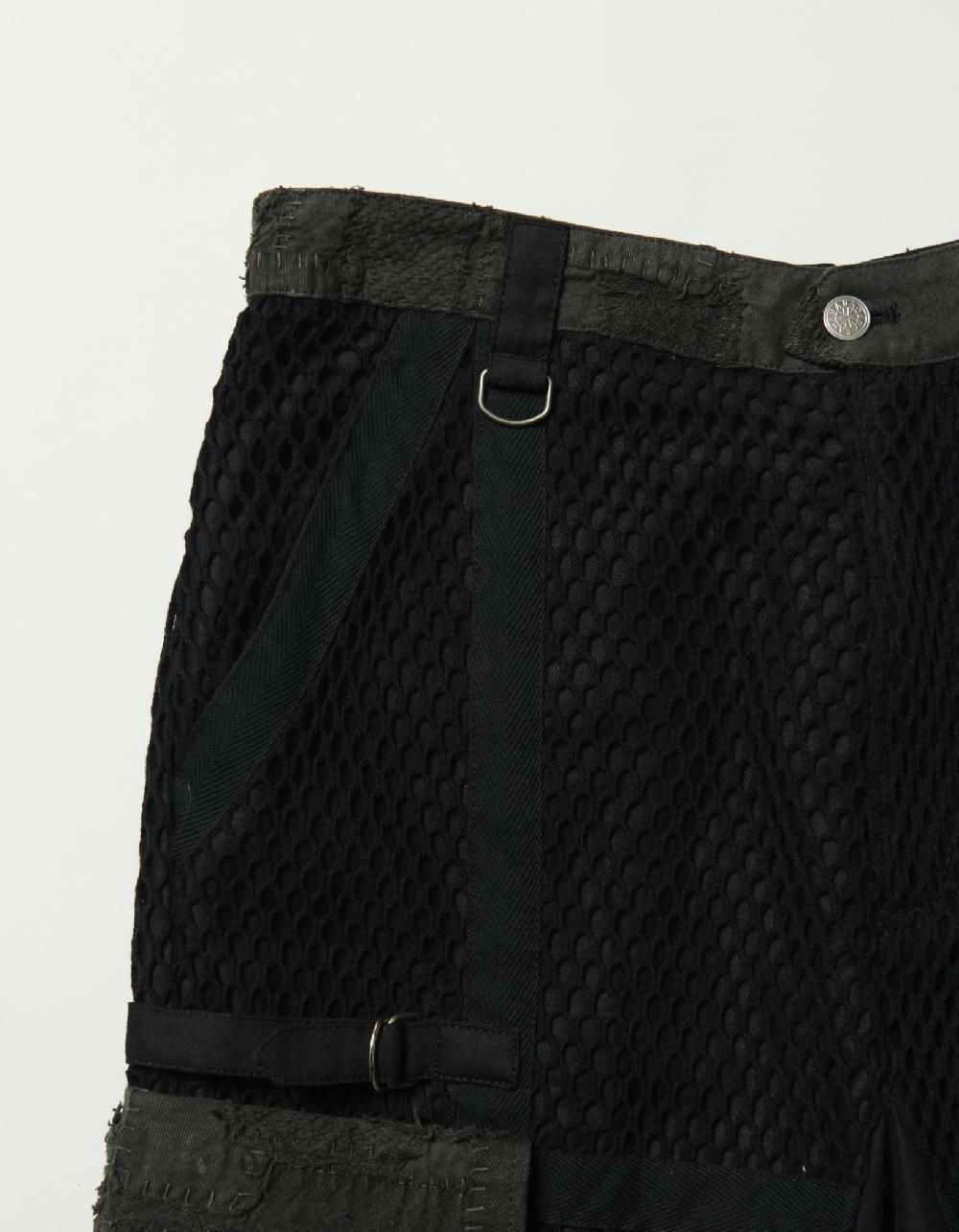 Blackmeans Patch Work & Net Pants