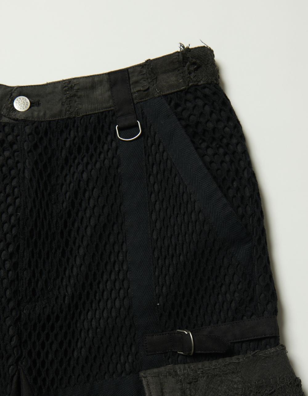 Blackmeans Patch Work & Net Pants
