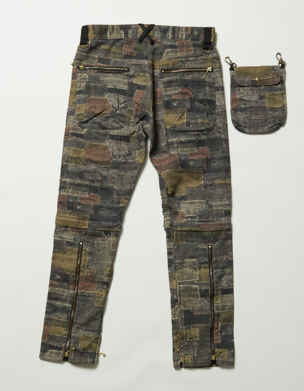 Blackmeans Patch Work Print Pants