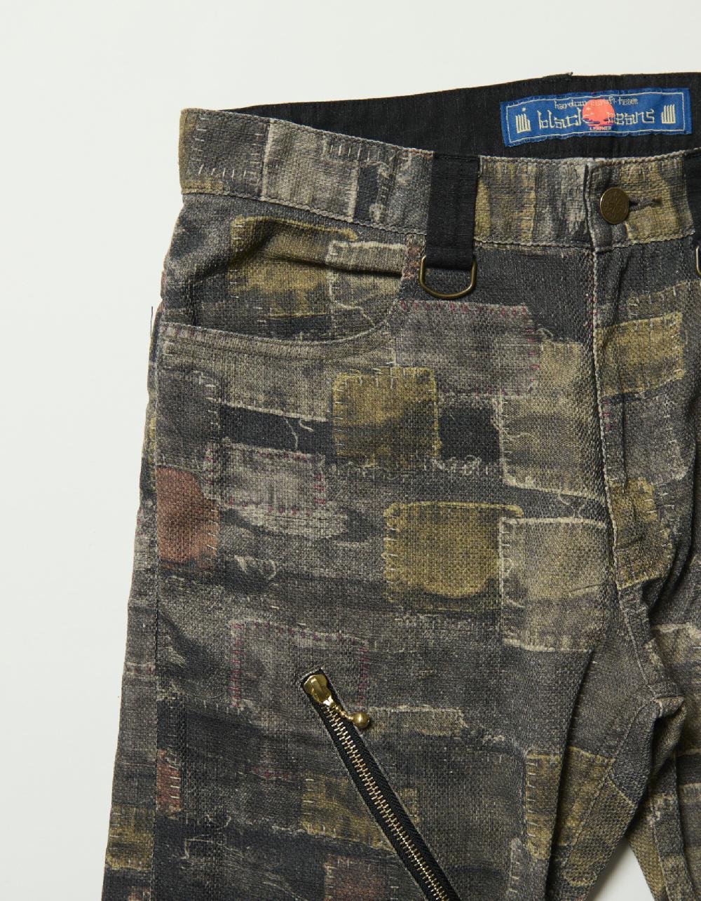 Blackmeans Patch Work Print Pants