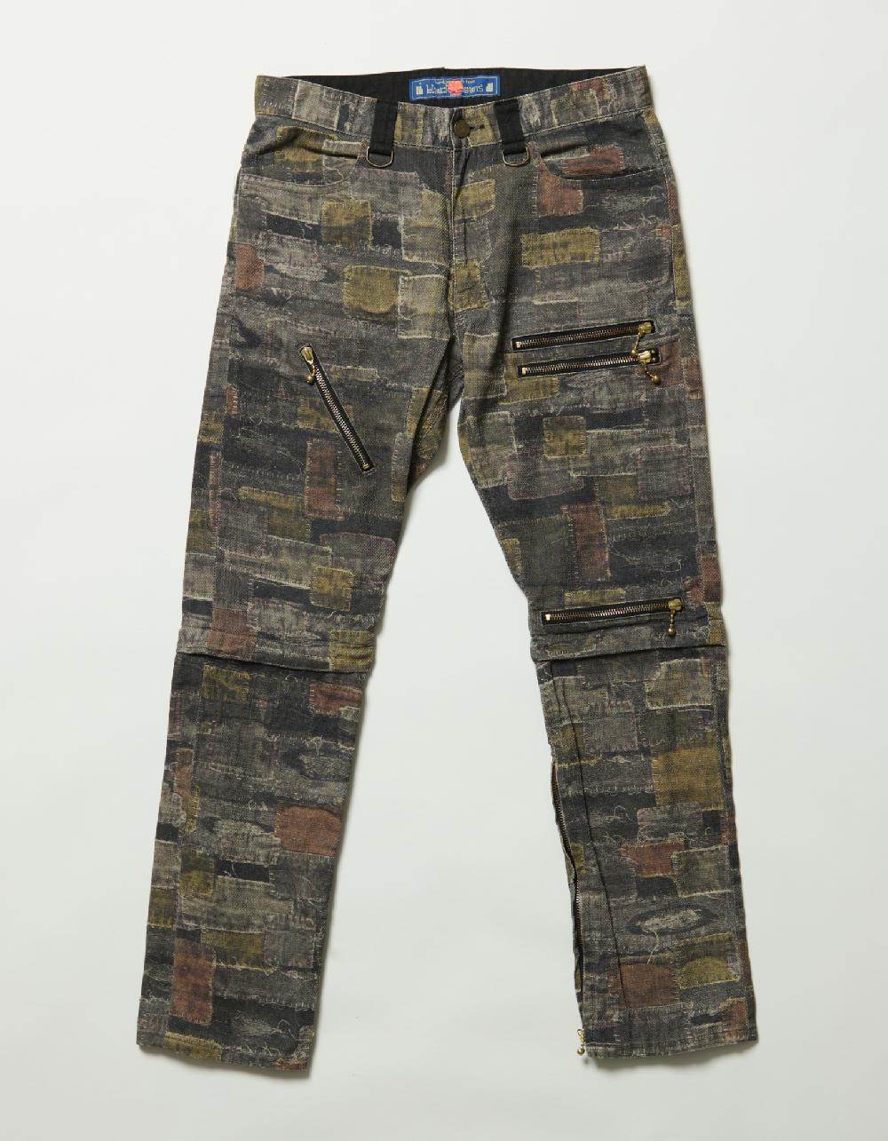 blackmeans Patch Work Print Pants