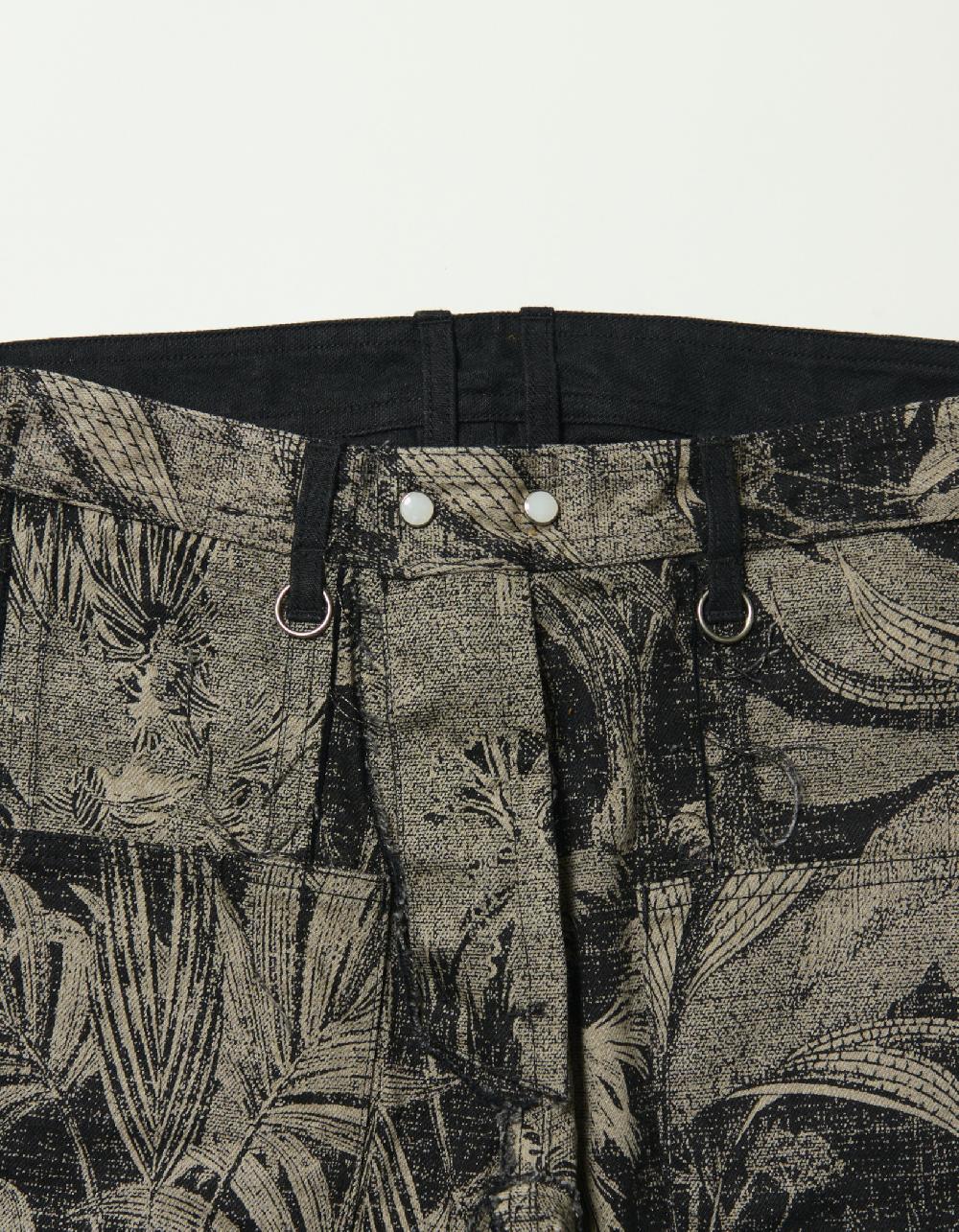 Blackmeans Reversible Denim Shoe Cut Pants