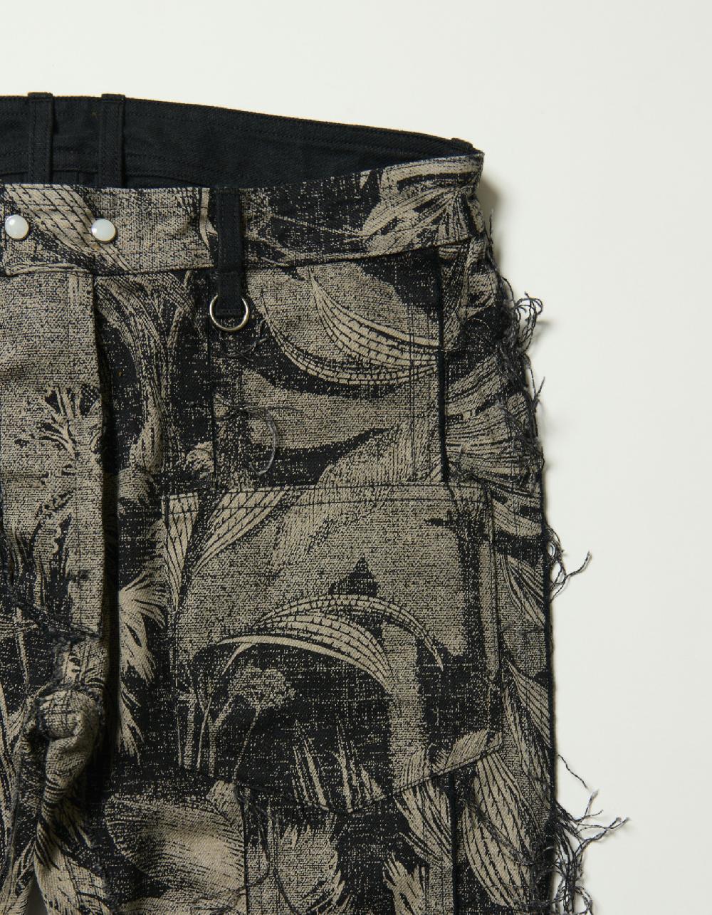 Blackmeans Reversible Denim Shoe Cut Pants