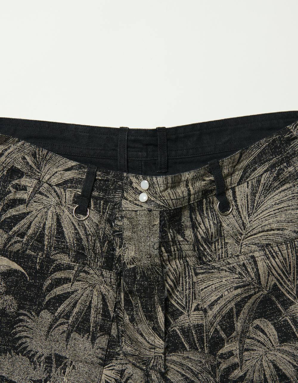 Blackmeans Reversible Denim Wide Pants