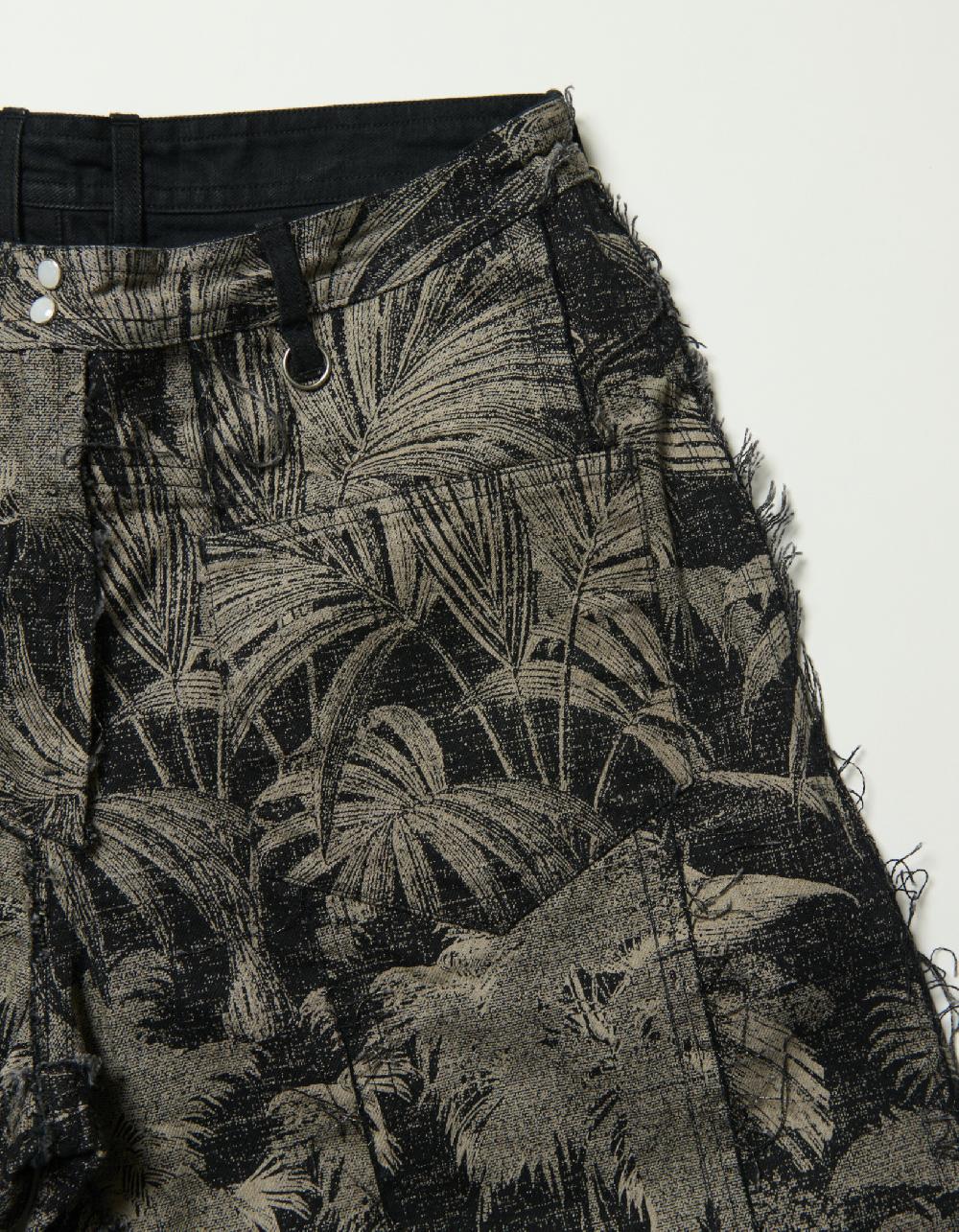 Blackmeans Reversible Denim Wide Pants