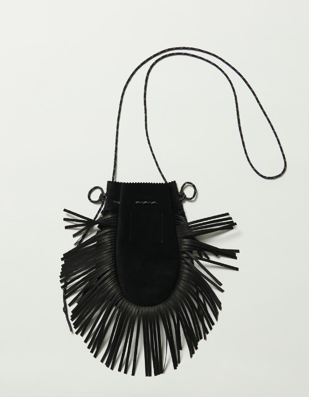 Blackmeans Suede Medicine Bag Fringe Type