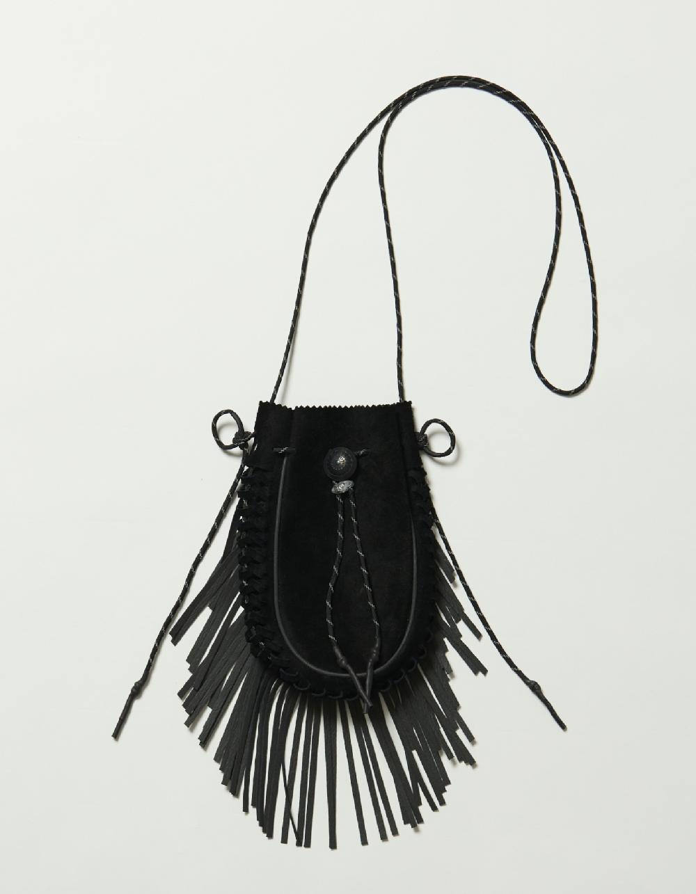 blackmeans Suede Medicine Bag fringe type