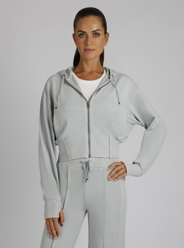 Blanc Noir Allegra Raw Edge Hoodie Tofu