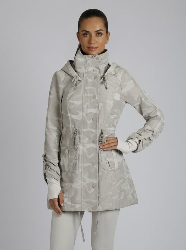 Blanc Noir Camo Anorak Pumice Stone