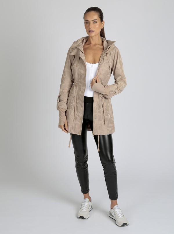 Blanc Noir Camo Anorak- Warm Taupe Warm Taupe Camo