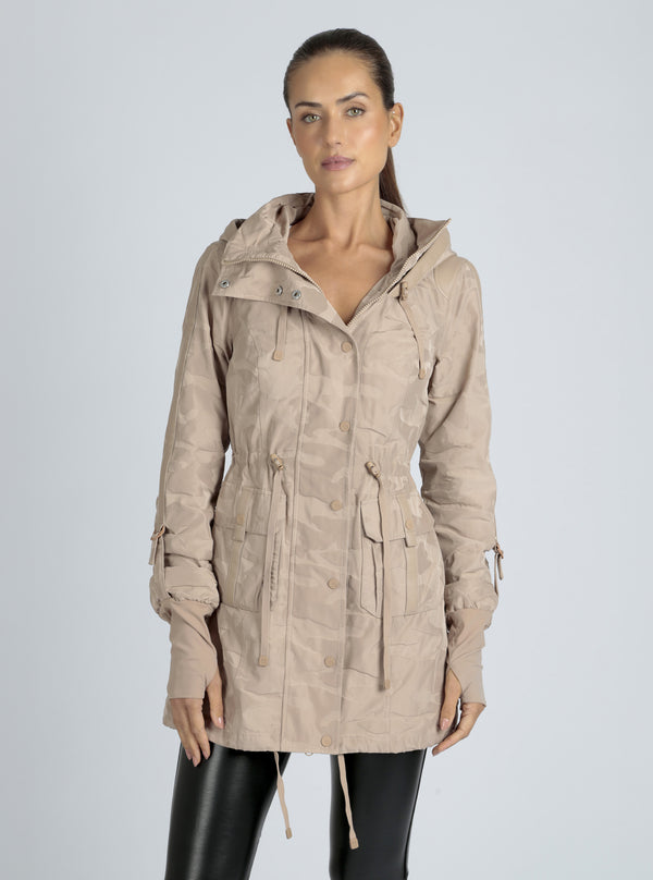 Blanc Noir Camo Anorak- Warm Taupe Warm Taupe Camo