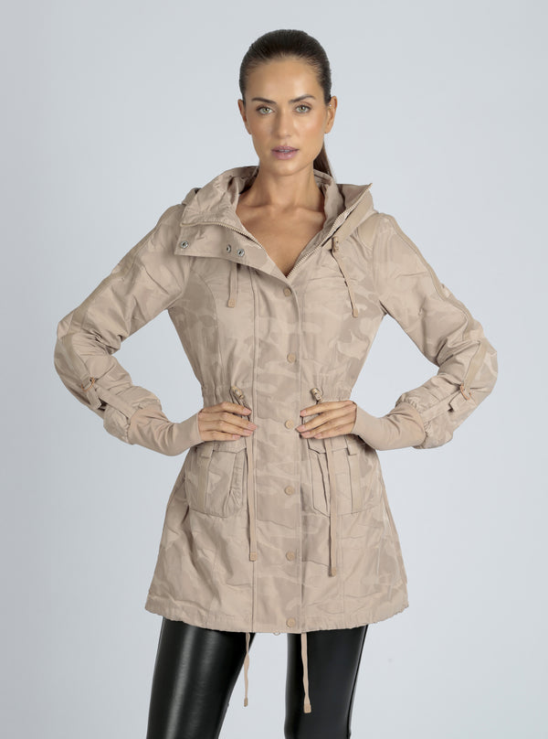 blanc noir Camo Anorak- Warm Taupe Warm Taupe Camo