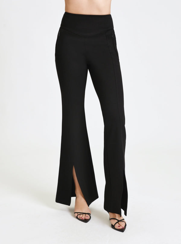 blanc noir Cara Split Hem Pant Black