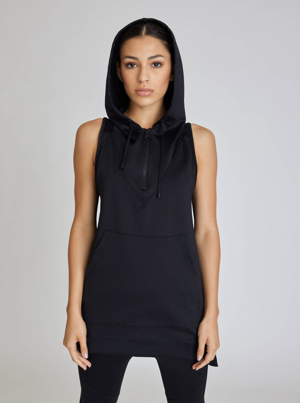 blanc noir COCOON VEST - FINAL SALE BLACK
