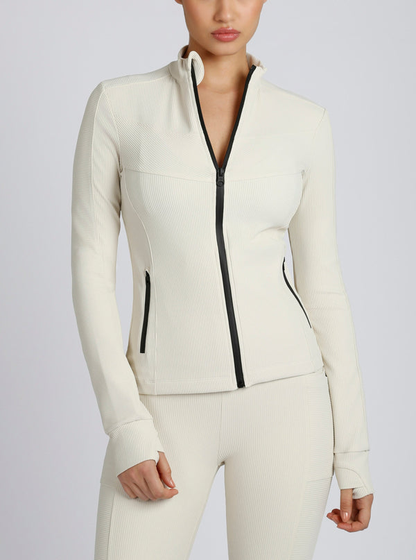 blanc noir Directional Fitted Jacket Chalk