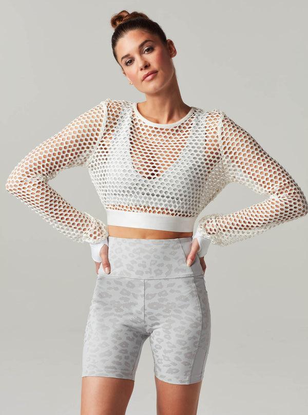 blanc noir EXPEDITION CROP TOP - FINAL SALE White