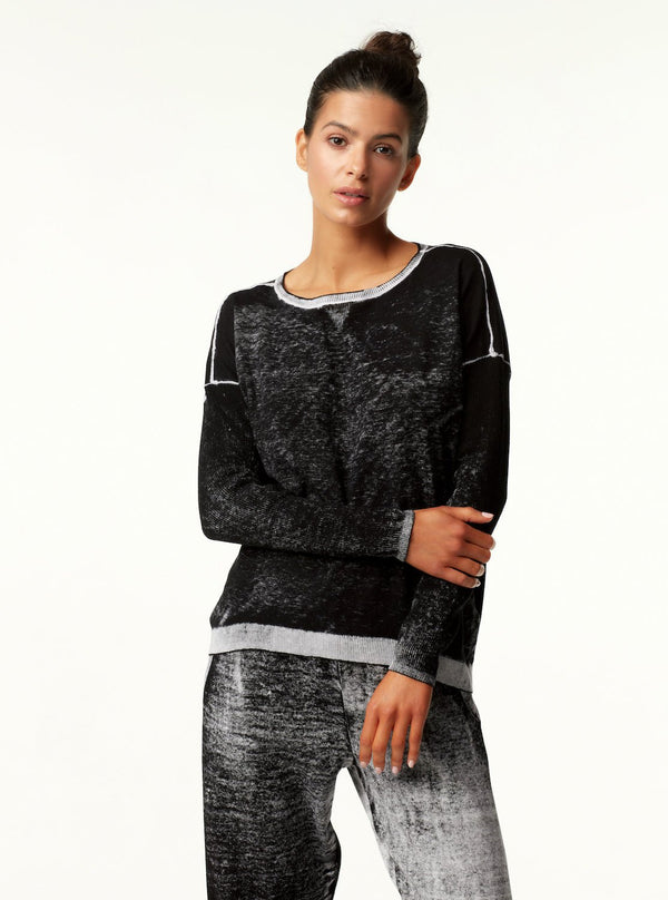 Blanc Noir Huntress Boyfriend Sweater - Black BLACK