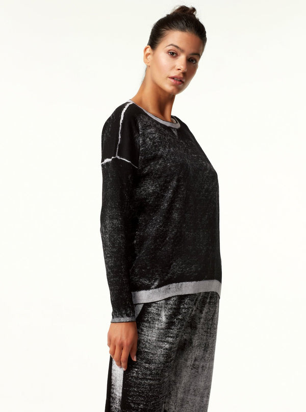 Blanc Noir Huntress Boyfriend Sweater - Black BLACK