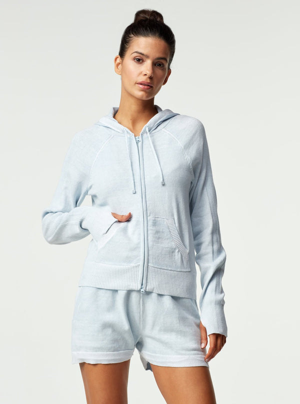 blanc noir HUNTRESS HOODIE BALLAD BLUE