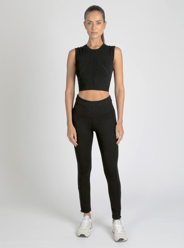 Blanc Noir Infinity Crop - Black BLACK
