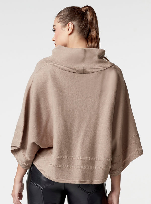 Blanc Noir LIMINAL COWL NECK SWEATER GREIGE