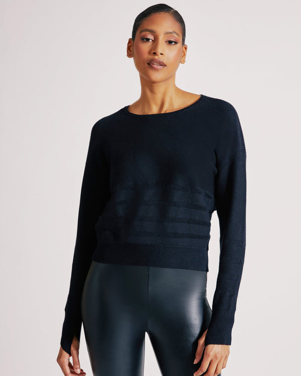 blanc noir LIMINAL SWEATER BLACK