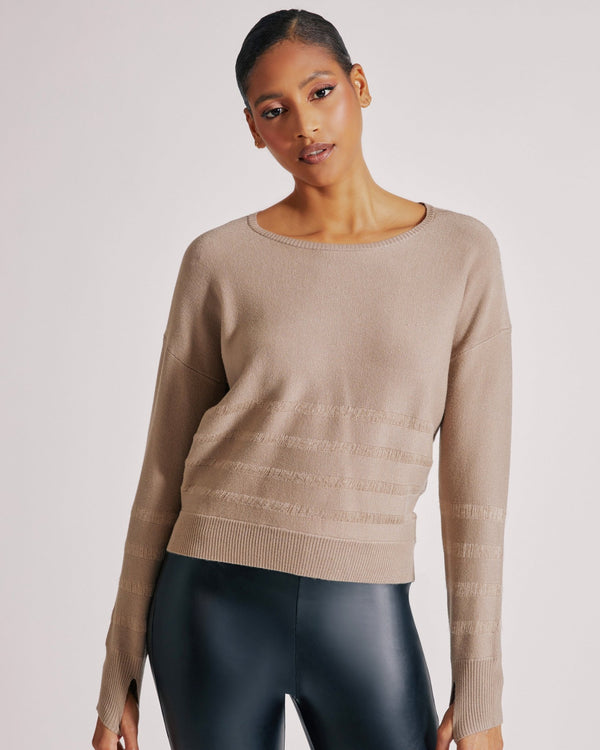 blanc noir LIMINAL SWEATER GREIGE