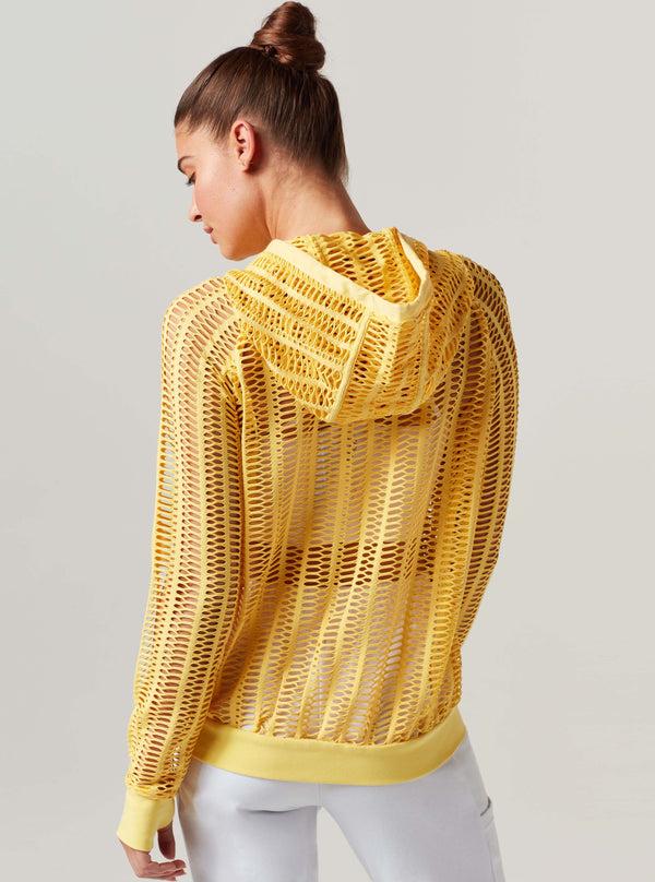 Blanc Noir LINEAR MESH HOODIE JACKET GOLDFINCH