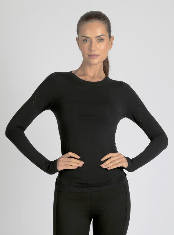Blanc Noir LS Magnetic Top - Black BLACK