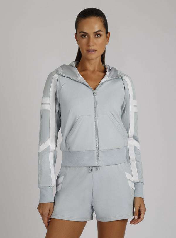 blanc noir Maitri Hoodie Pearl Blue / Optic White