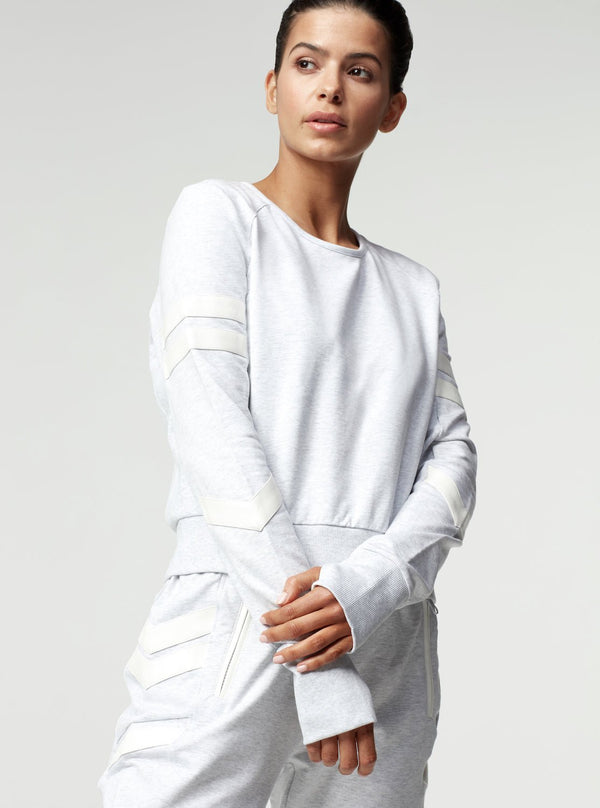 Blanc Noir Maitri Sweatshirt - White Pearl/ White