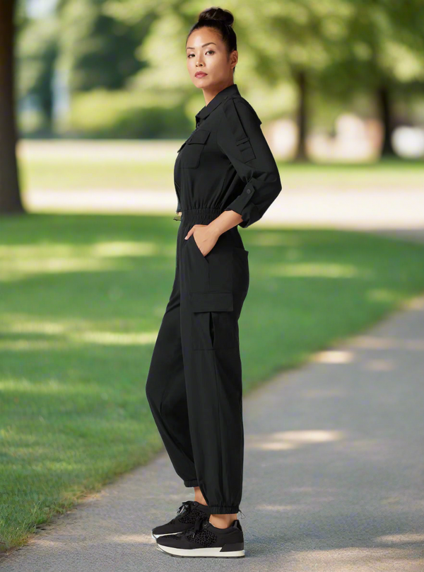 Blanc Noir Mastermind Flightsuit Black