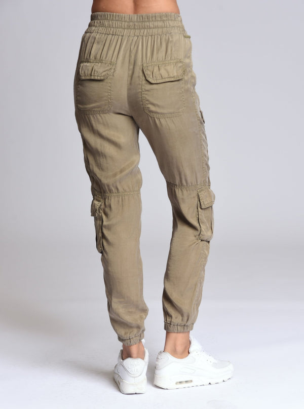 Blanc Noir Phoenix Tencel Cargo Jogger Burnt Olive