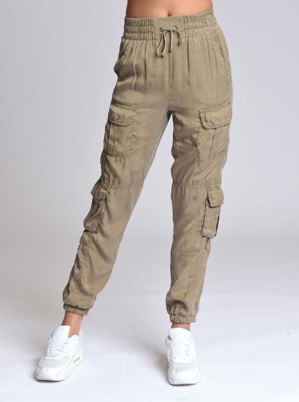 Blanc Noir Phoenix Tencel Cargo Jogger Burnt Olive