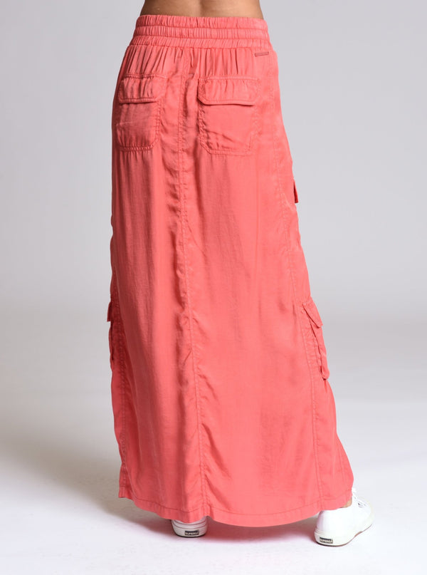 Blanc Noir Phoenix Tencel Cargo Skirt Burnt Olive