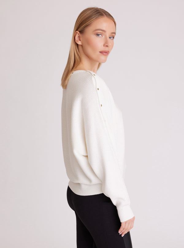 Blanc Noir Portola Sweater Gold Collection White