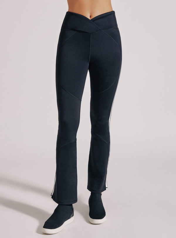 Blanc Noir Racing Stripe Bootcut Legging BLACK