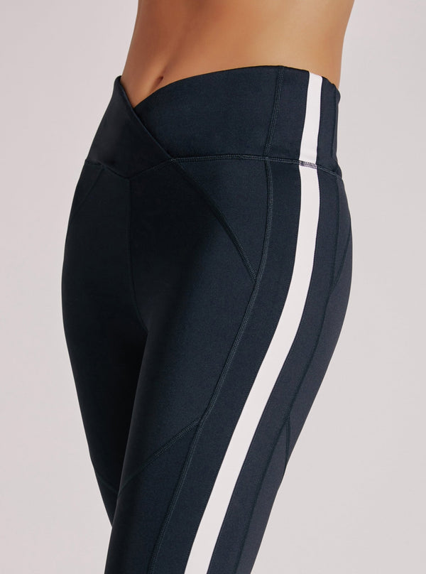 Blanc Noir Racing Stripe Bootcut Legging BLACK