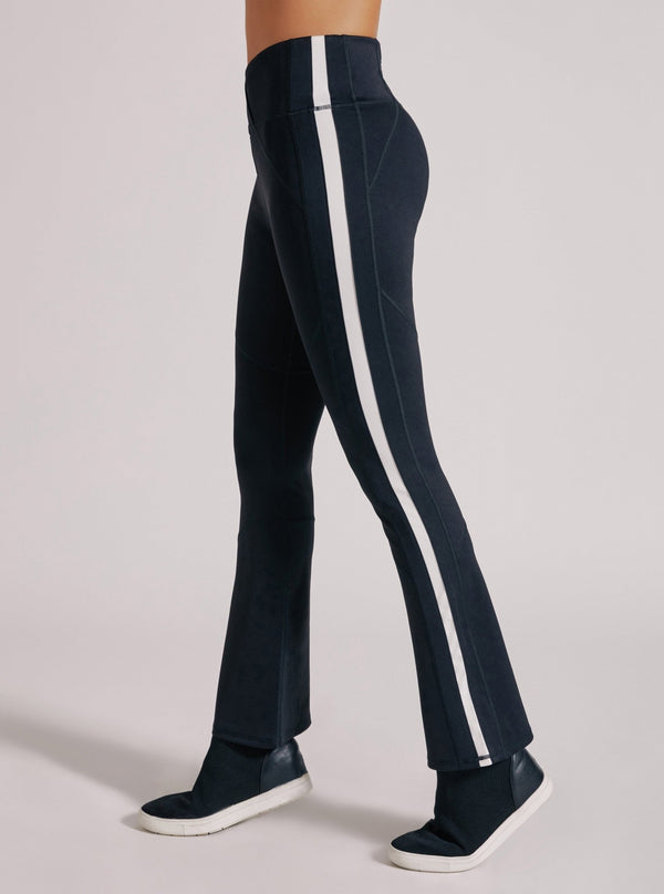blanc noir Racing Stripe Bootcut Legging BLACK