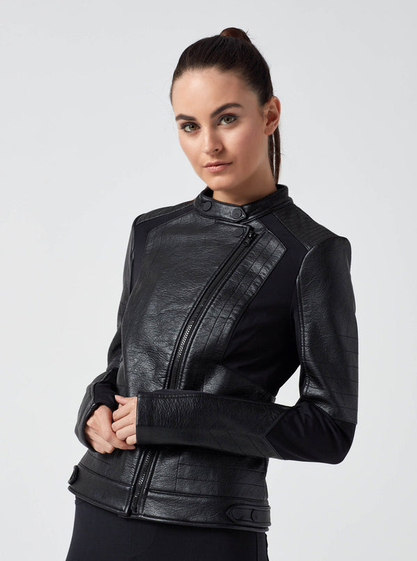 Blanc Noir RYDER MOTO JACKET Black/Grey