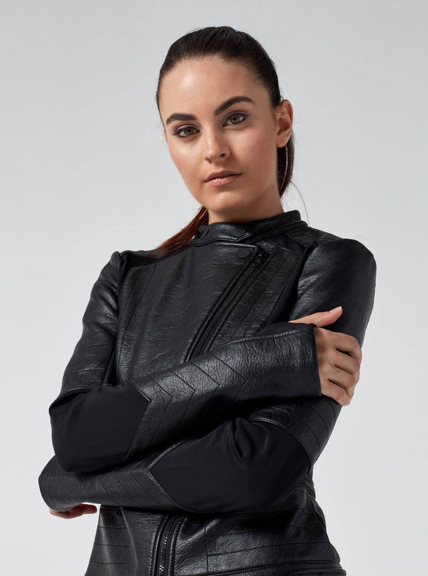 blanc noir RYDER MOTO JACKET Black/Grey