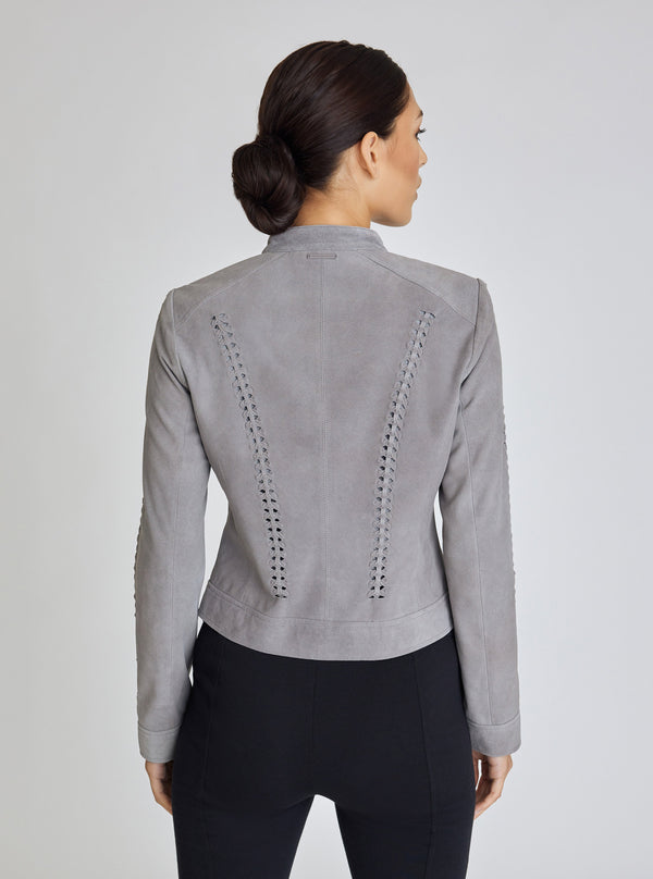 Blanc Noir SUEDE JACKET - FINAL SALE GRANITO