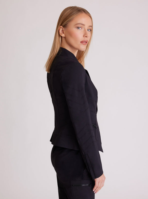 Blanc Noir Tectonic Blazer Black