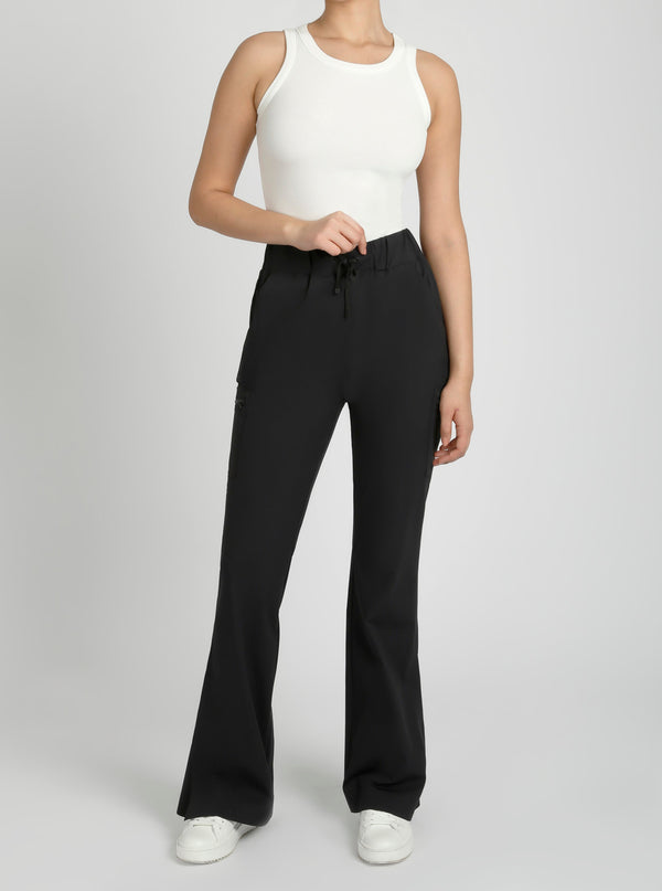 Blanc Noir Tectonic Kick Flare Pant - Black Black