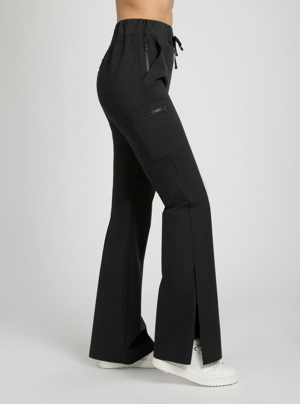 Blanc Noir Tectonic Kick Flare Pant - Black Black