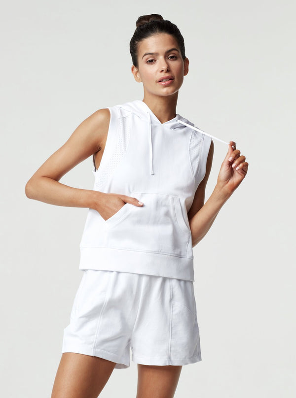 blanc noir TEMPEST HOODIE- final sale WHITE