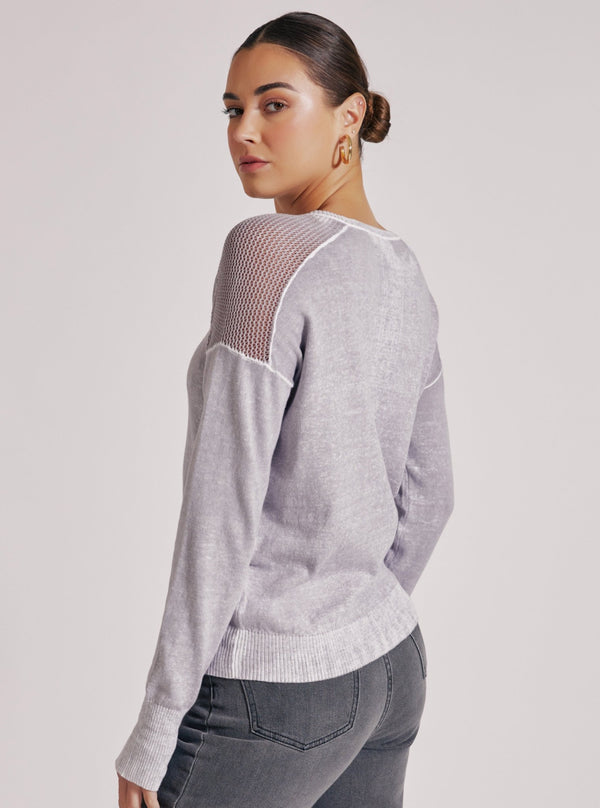 Blanc Noir V-NECK HUNTRESS SWEATER Raindrops