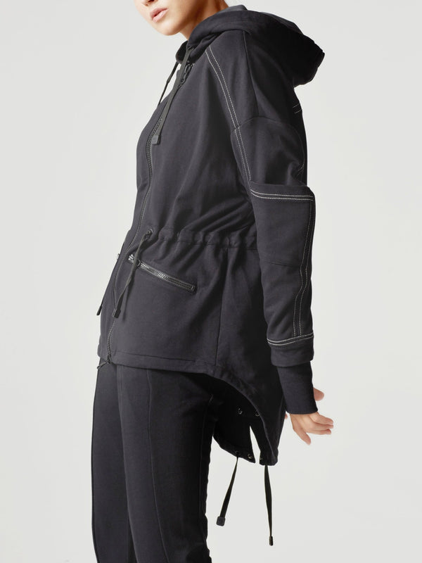Blanc Noir YOLO STITCH ANORAK FINAL SALE Black
