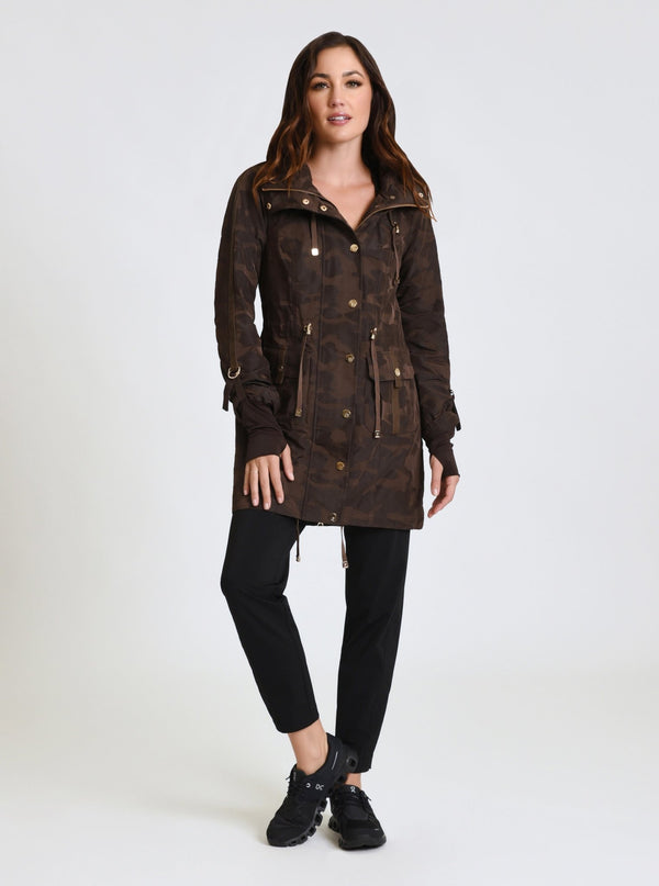 Blanc Noir Camo Anorak Gold Collection - FINAL SALE Dark Chocolate Camo